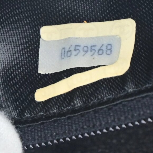 CHANEL CC Matelasse Tassel Mini Chain Shoulder Bag Leather Black authentic - Picture 16 of 16